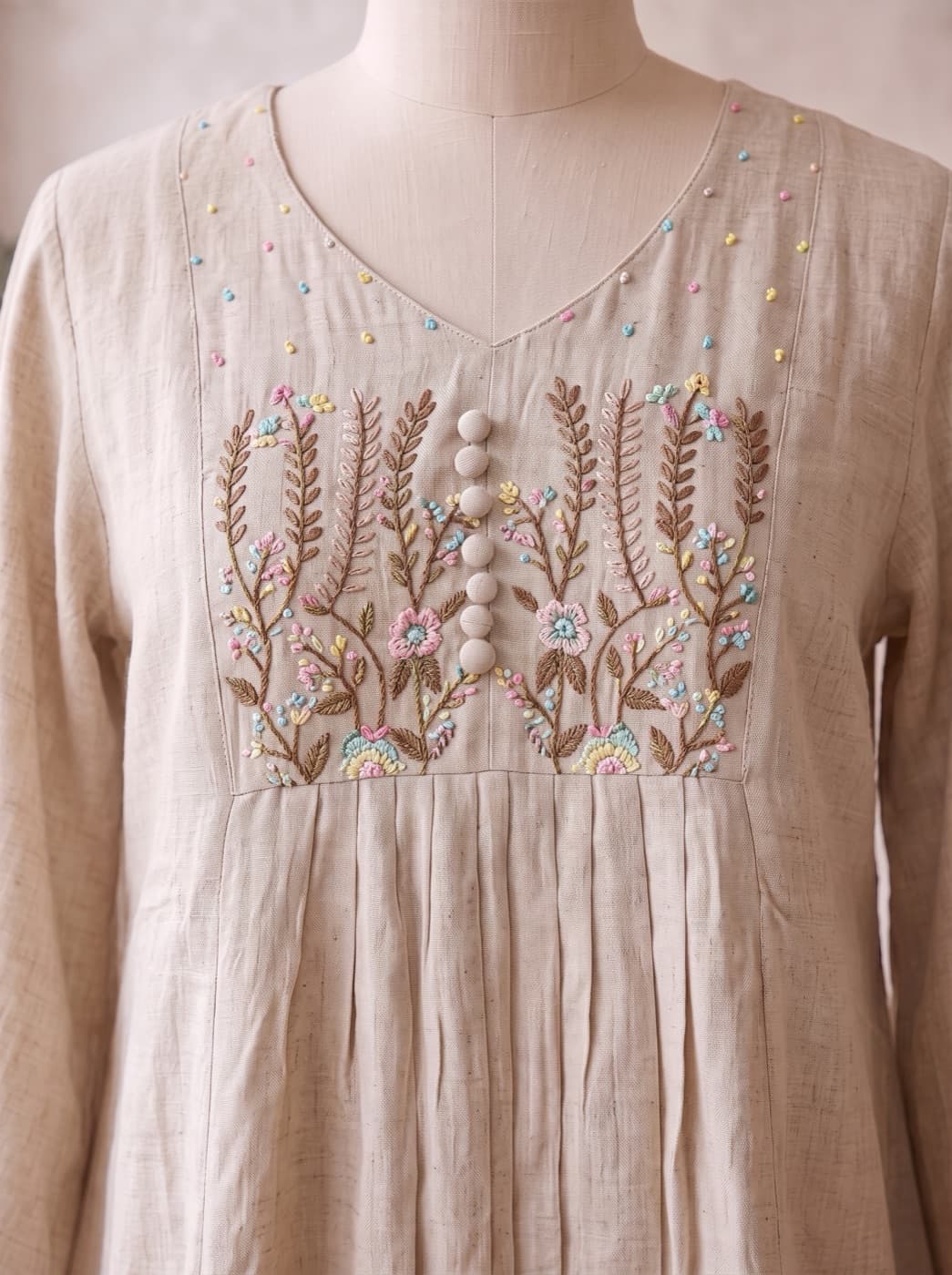 Sand Flare Embroidered Kurti 3
