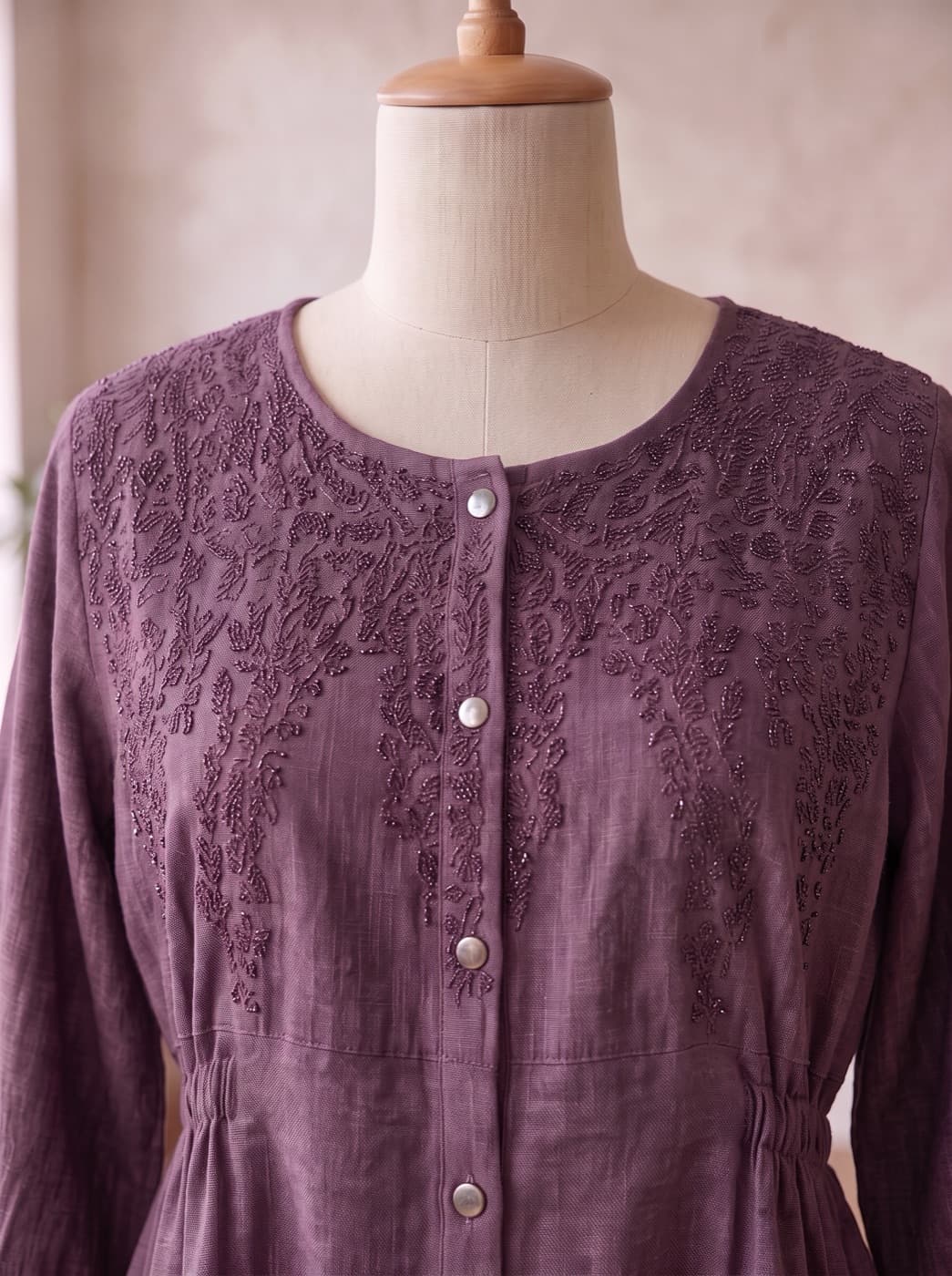 Plum Cinched Kurti 3
