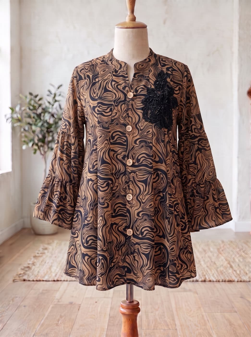 Coffee Swirl Kurti
