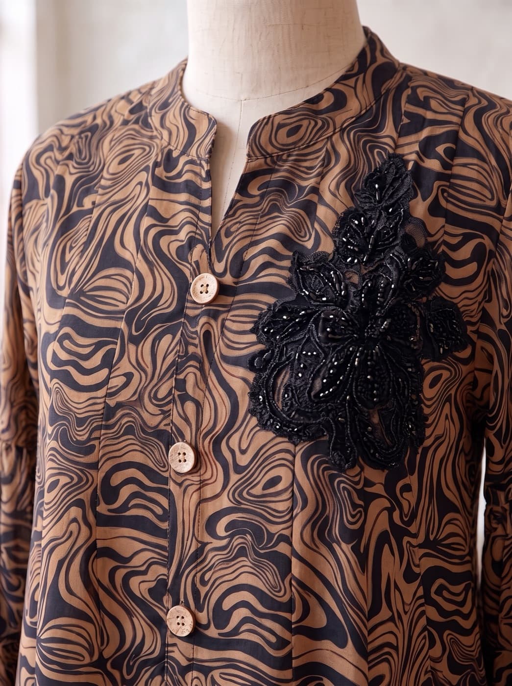 Coffee Swirl Kurti 3